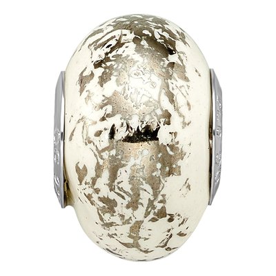 Sterling Silver Ceramic Bead – view 7