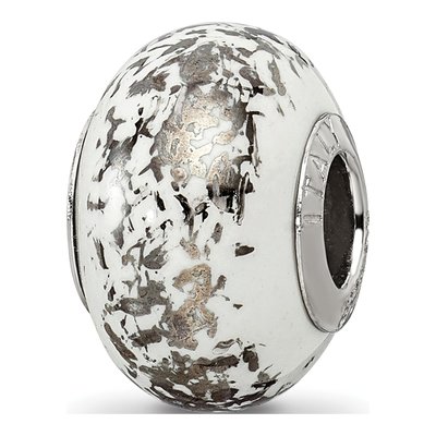 Sterling Silver Ceramic Bead