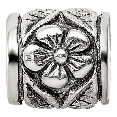 Sterling Silver Floral Bead – view 5