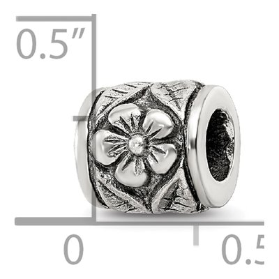 Sterling Silver Floral Bead – view 6
