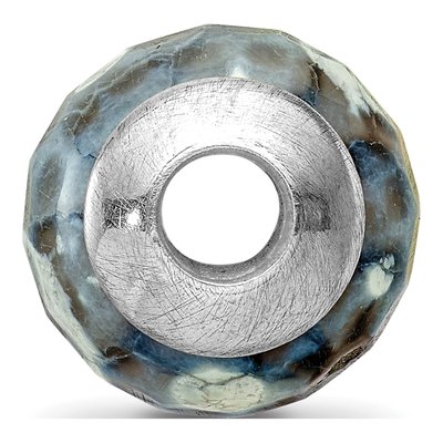 Sterling Silver Agate Cracked Bead – view 4