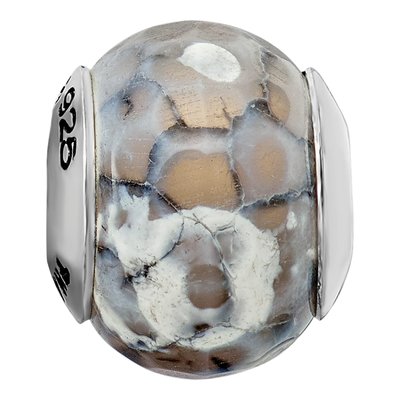 Sterling Silver Agate Cracked Bead – view 7