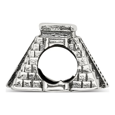Sterling Silver Chichen Itza Bead – view 4