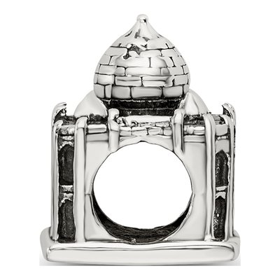 Sterling Silver Taj Mahal Bead – view 2