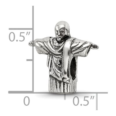 Sterling Silver Christ Redeemer Bead – view 8