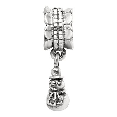 Sterling Silver Snowman Dangle Bead – view 5