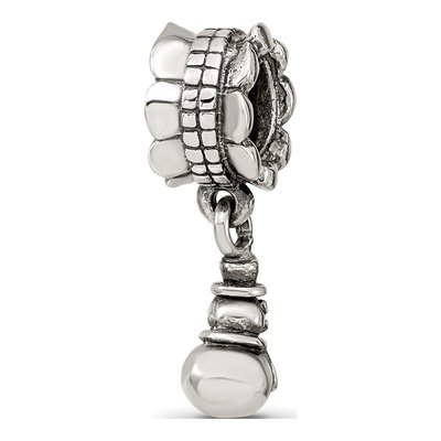 Sterling Silver Snowman Dangle Bead – view 8