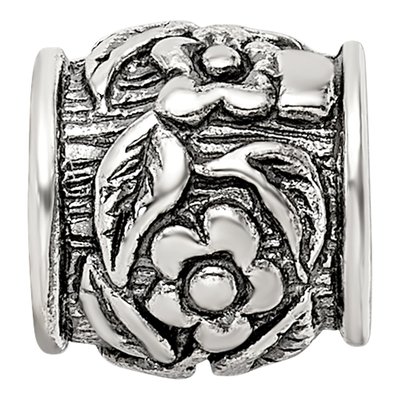Sterling Silver Floral Bead – view 5