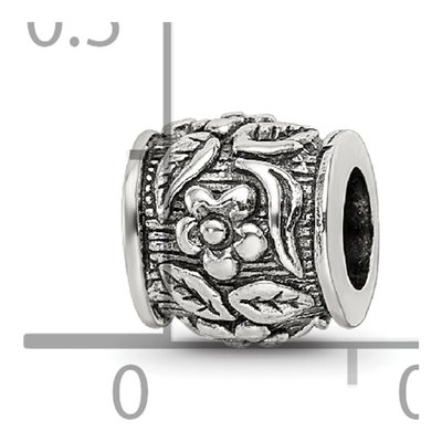 Sterling Silver Floral Bead – view 6