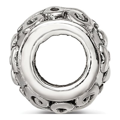 Sterling Silver Floral Bead – view 4