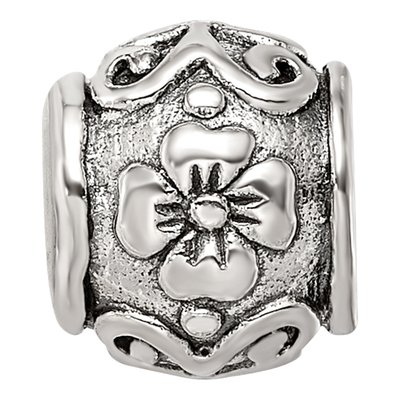 Sterling Silver Floral Bead – view 5
