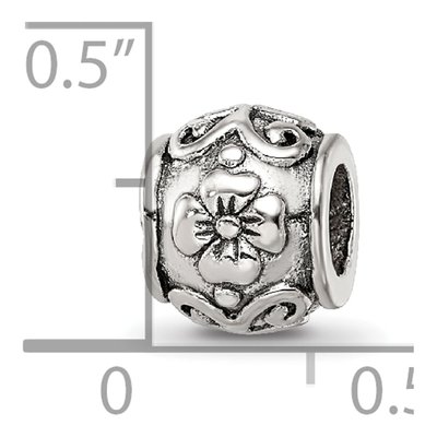 Sterling Silver Floral Bead – view 7