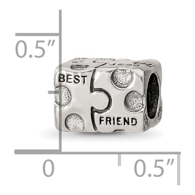 Sterling Silver Best Friend Bead – view 6
