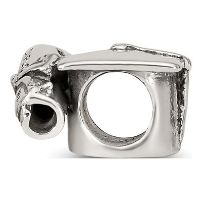Sterling Silver Graduation Cap Diploma Bead – view 4