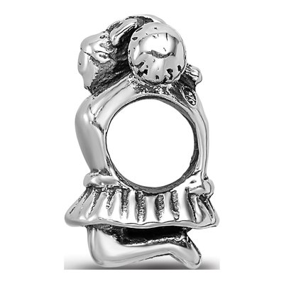 Sterling Silver Cheerleader Bead – view 4