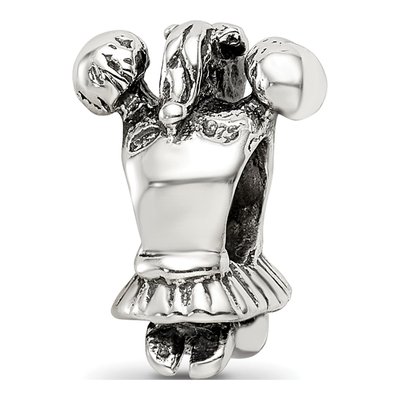 Sterling Silver Cheerleader Bead – view 6
