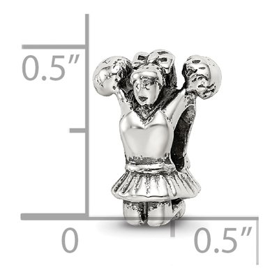 Sterling Silver Cheerleader Bead – view 7