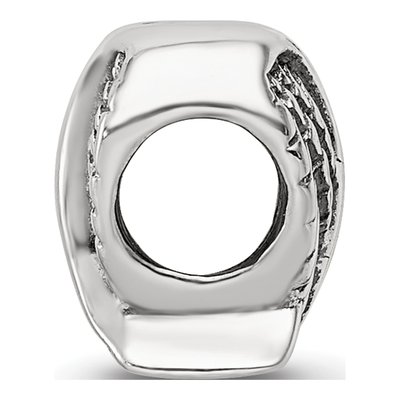 Sterling Silver Heart Wings Bead – view 4