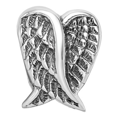 Sterling Silver Heart Wings Bead – view 5