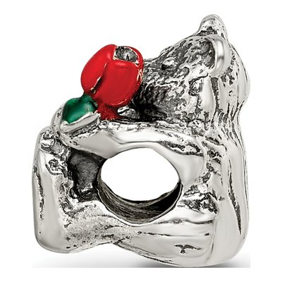 Sterling Silver Kids Bear Bead – view 4