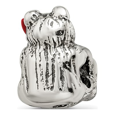 Sterling Silver Kids Bear Bead – view 7