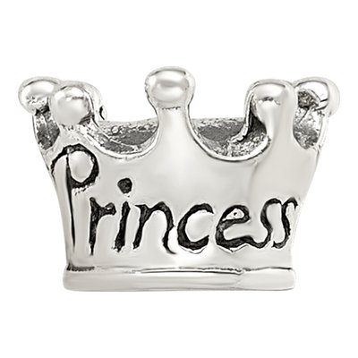 Sterling Silver Kids Princess Crown Bead – view 5