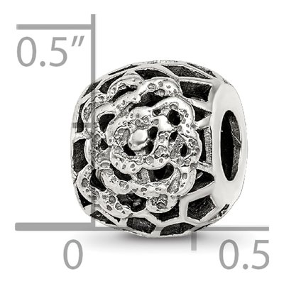 Sterling Silver Flower Bali Bead – view 7
