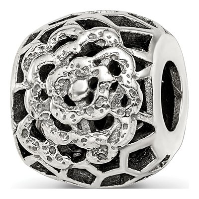 Sterling Silver Flower Bali Bead