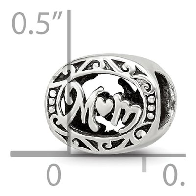 Sterling Silver Mom Bead – view 6