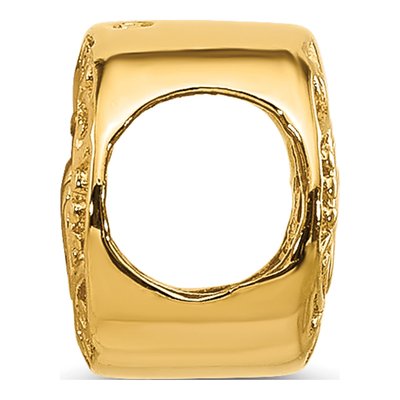 Gold-Plated Sterling Silver Floral Mom Bead – view 3