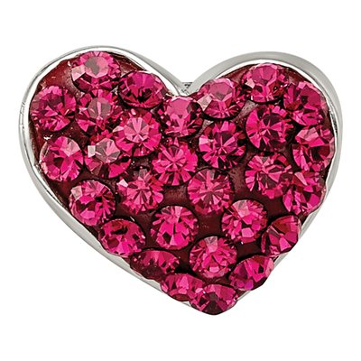 Sterling Silver Crystal Heart Bead – view 5