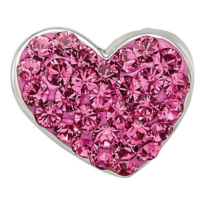 Sterling Silver Crystal Heart Bead – view 5