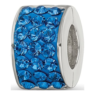 Sterling Silver Crystal Bead