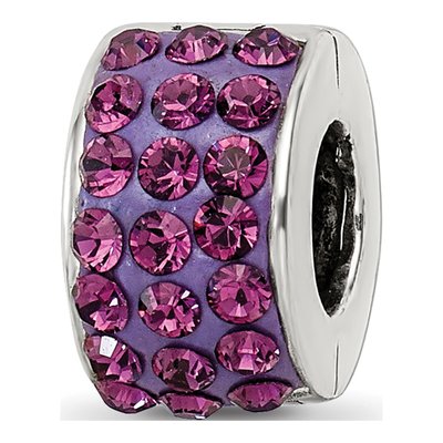 Sterling Silver Crystal Bead
