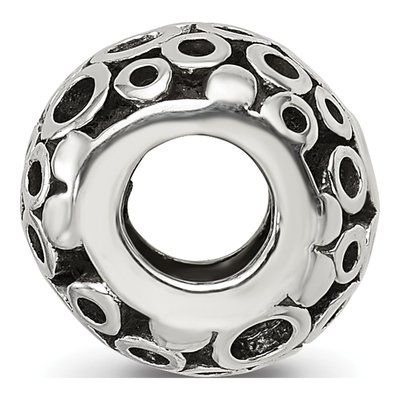 Sterling Silver Bali Circles Bead – view 4