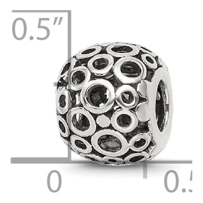 Sterling Silver Bali Circles Bead – view 6