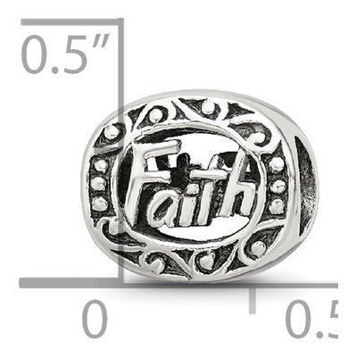 Sterling Silver Faith Bead – view 6