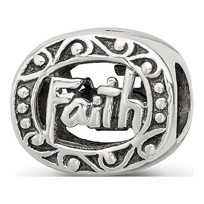 Sterling Silver Faith Bead – view 7