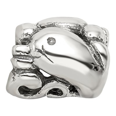 Sterling Silver Dolphin Bead – view 5