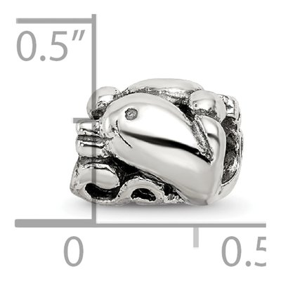 Sterling Silver Dolphin Bead – view 6