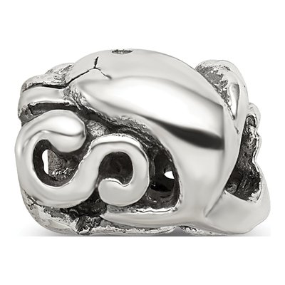 Sterling Silver Dolphin Bead – view 7
