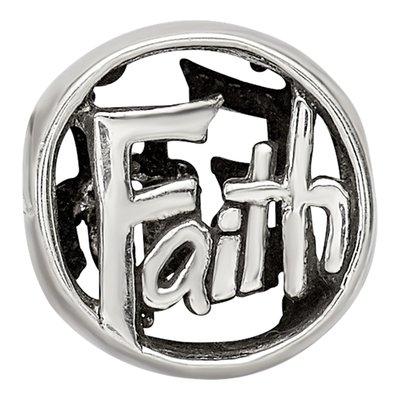 Sterling Silver Faith Bead – view 5