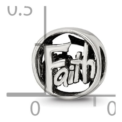 Sterling Silver Faith Bead – view 6