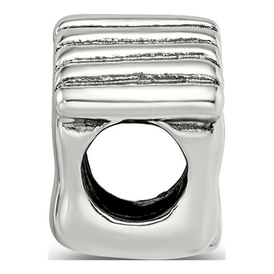 Sterling Silver Feet Bead – view 4