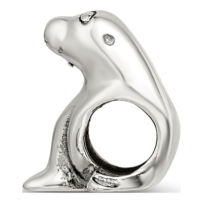 Sterling Silver Sea Lion Bead – view 4