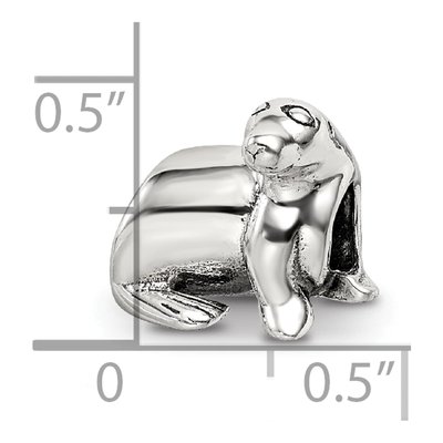 Sterling Silver Sea Lion Bead – view 6