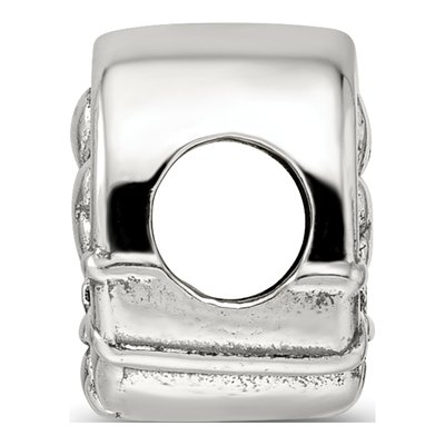 Sterling Silver Three Leaf Clover Bead – view 4