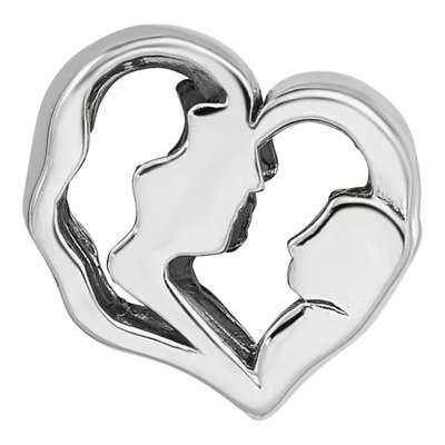 Sterling Silver Mother Baby Bead – view 5