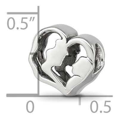 Sterling Silver Mother Baby Bead – view 6