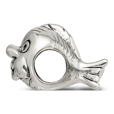 Sterling Silver Fish Bead – view 4